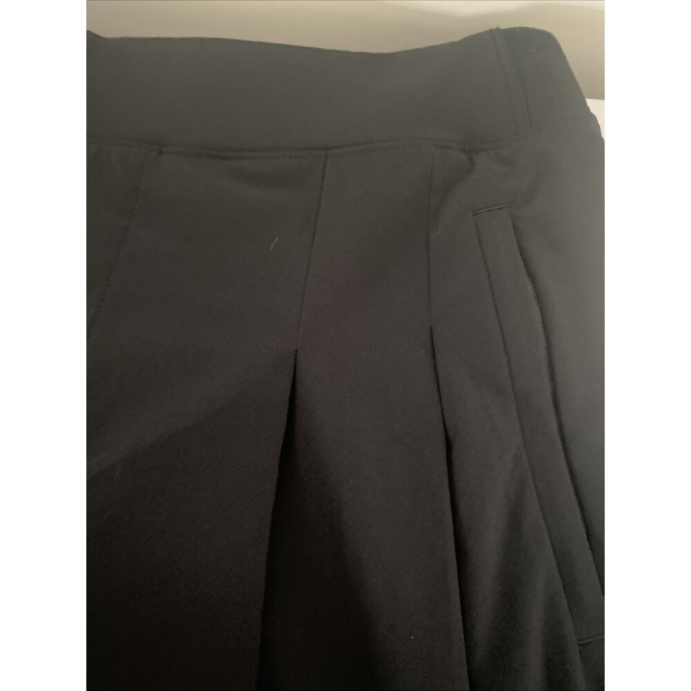 Athleta Wide Leg Pants Black Pockets Career Casual Size 12 - Picture 4 of 7